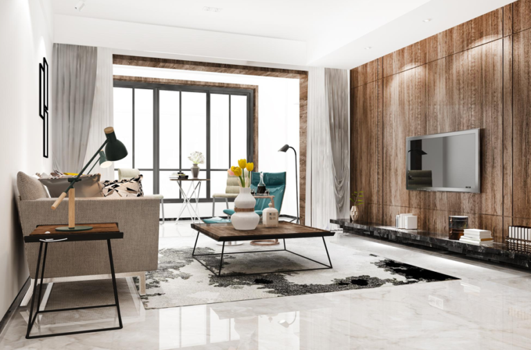 How to Pair Alaska White Granite with Modern Living Room Flooring Designs
