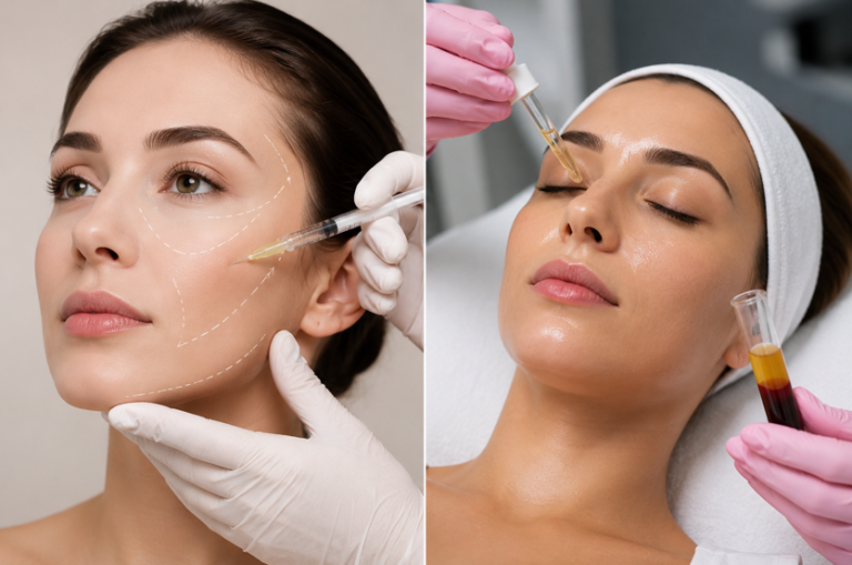 8 Differences Between Full Face Dermal Fillers and PRP Facials